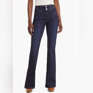 FRAME Le High Two-Button Flare Jeans